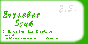 erzsebet szuk business card